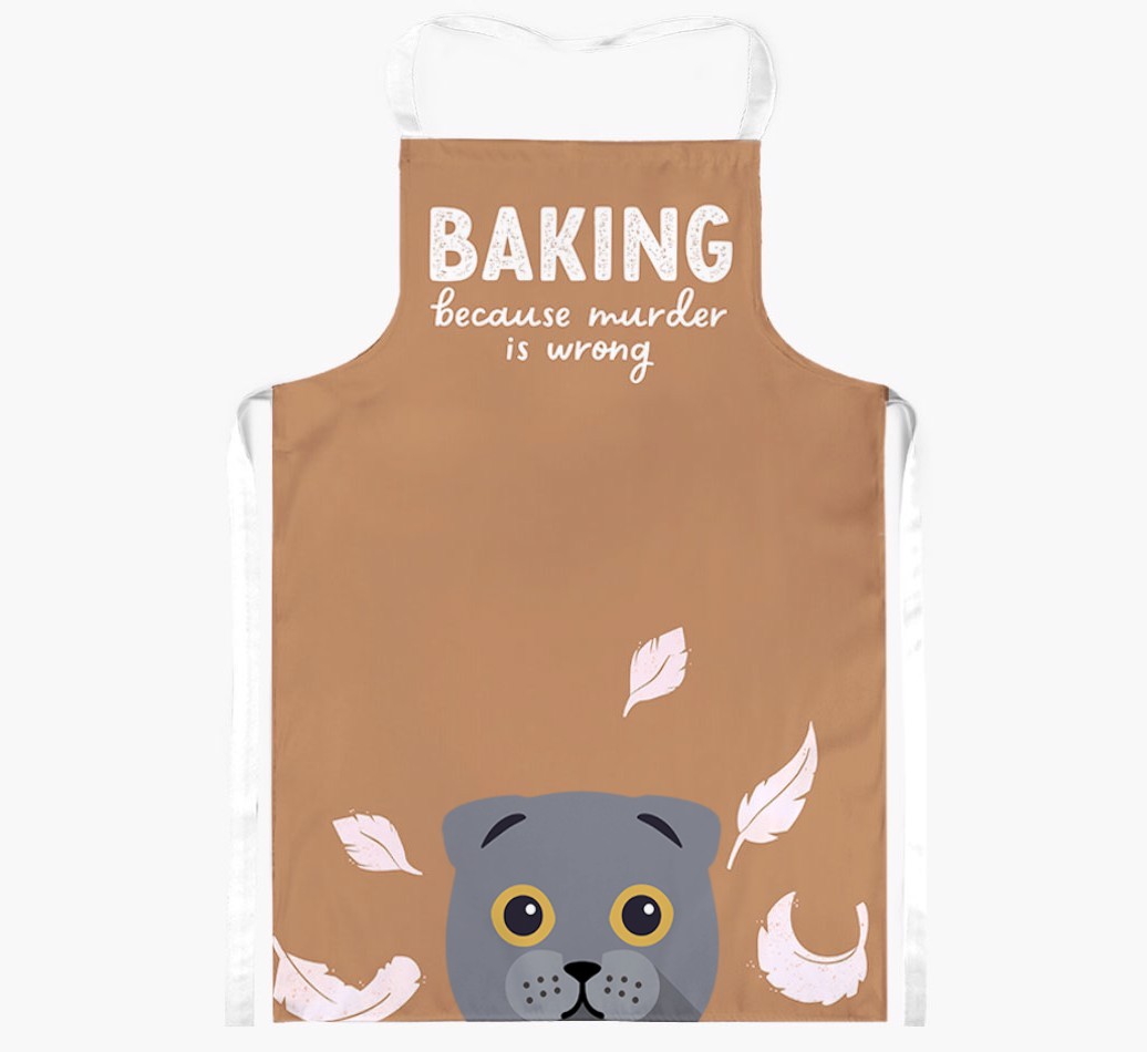 Baking Because Murder is Wrong: Personalised {breedShortName} Apron