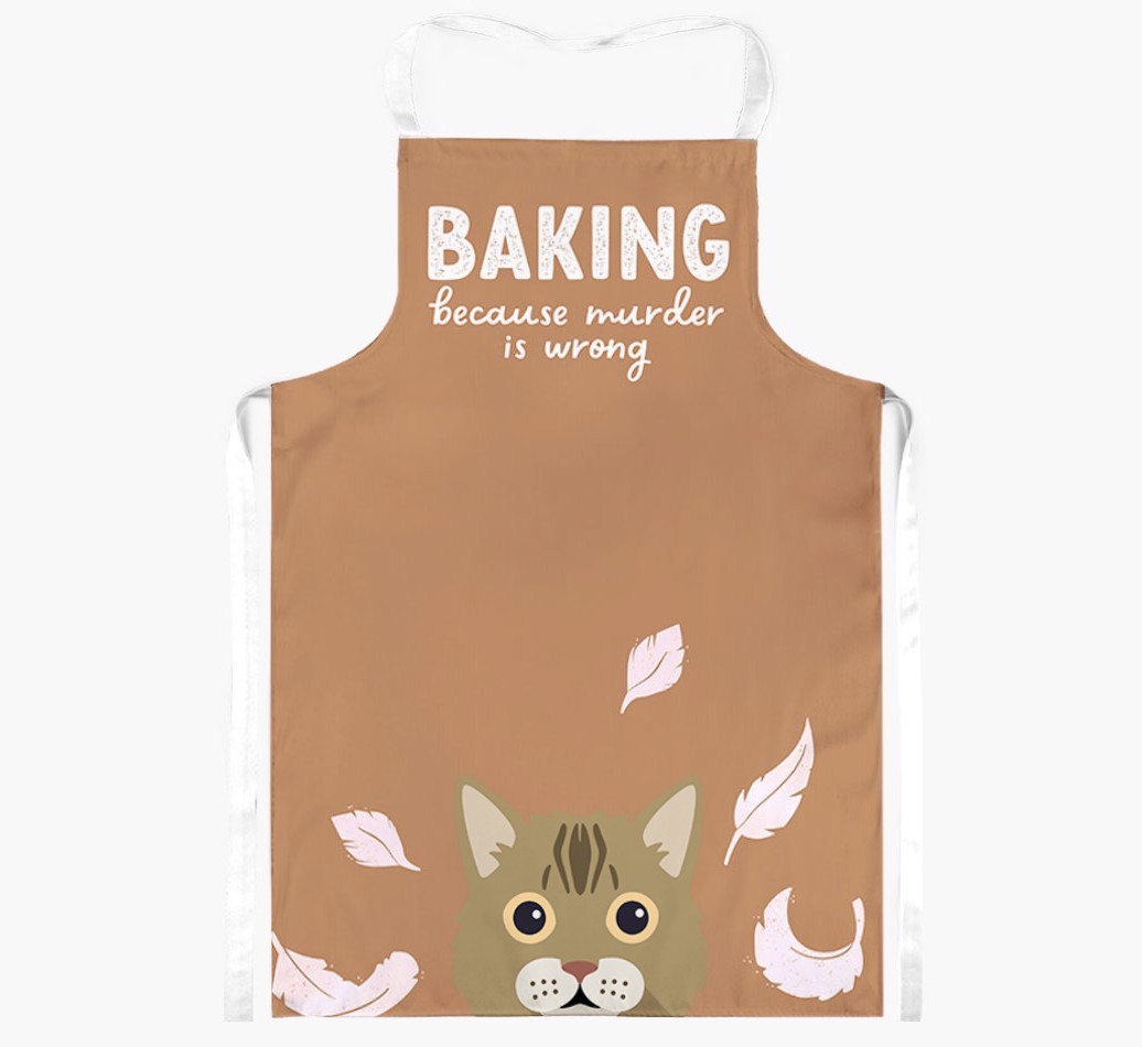Baking Because Murder is Wrong: Personalised {breedShortName} Apron