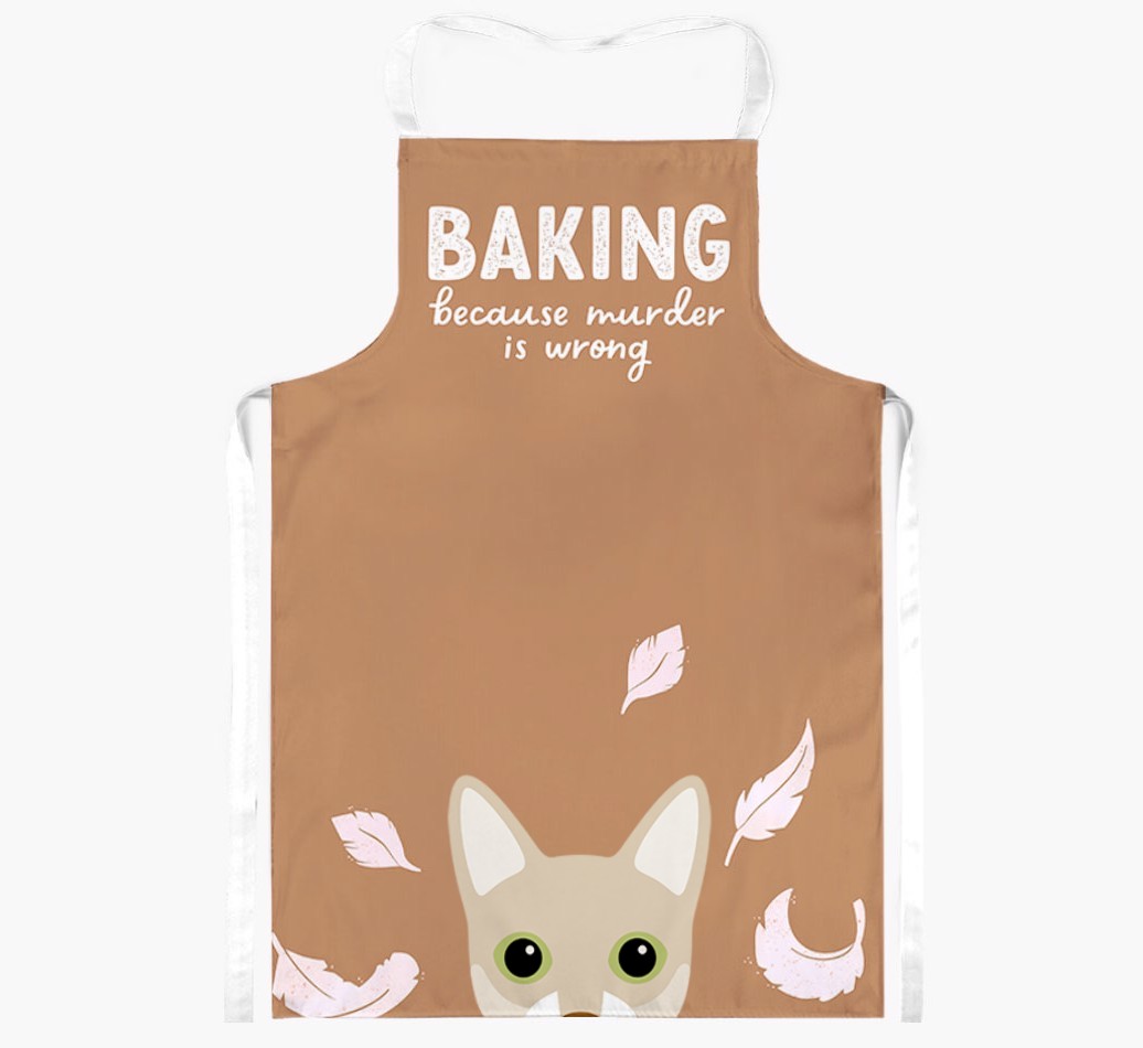 Baking Because Murder is Wrong: Personalised {breedShortName} Apron