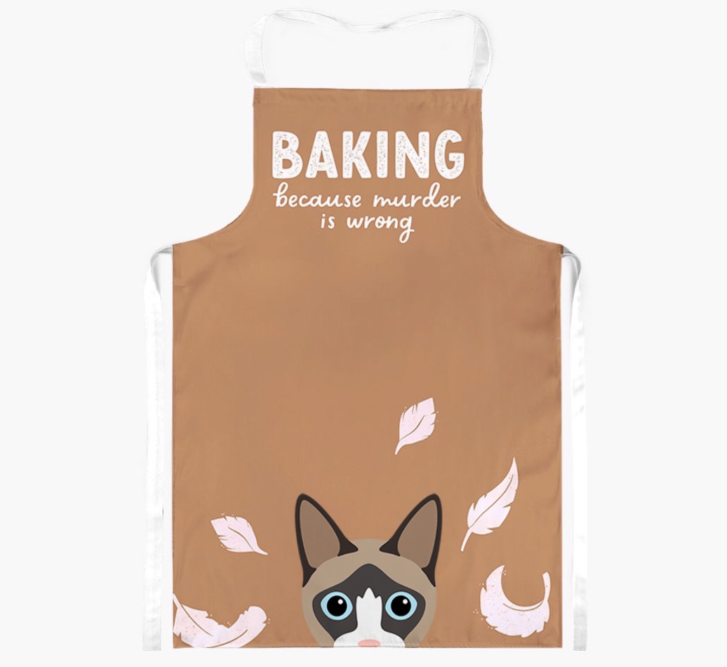 Baking Because Murder is Wrong: Personalised {breedShortName} Apron