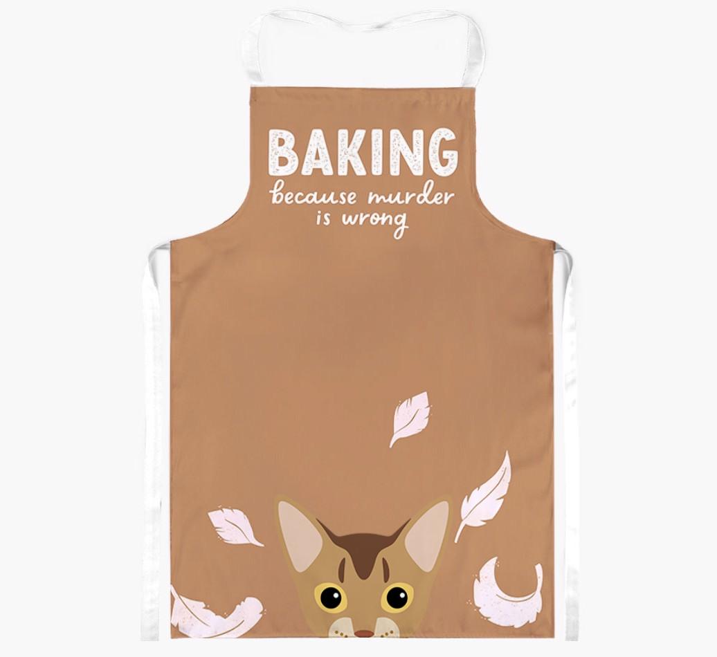 Baking Because Murder is Wrong: Personalized {breedShortName} Apron