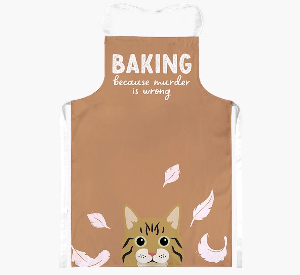 Baking Because Murder is Wrong: Personalized {breedShortName} Apron