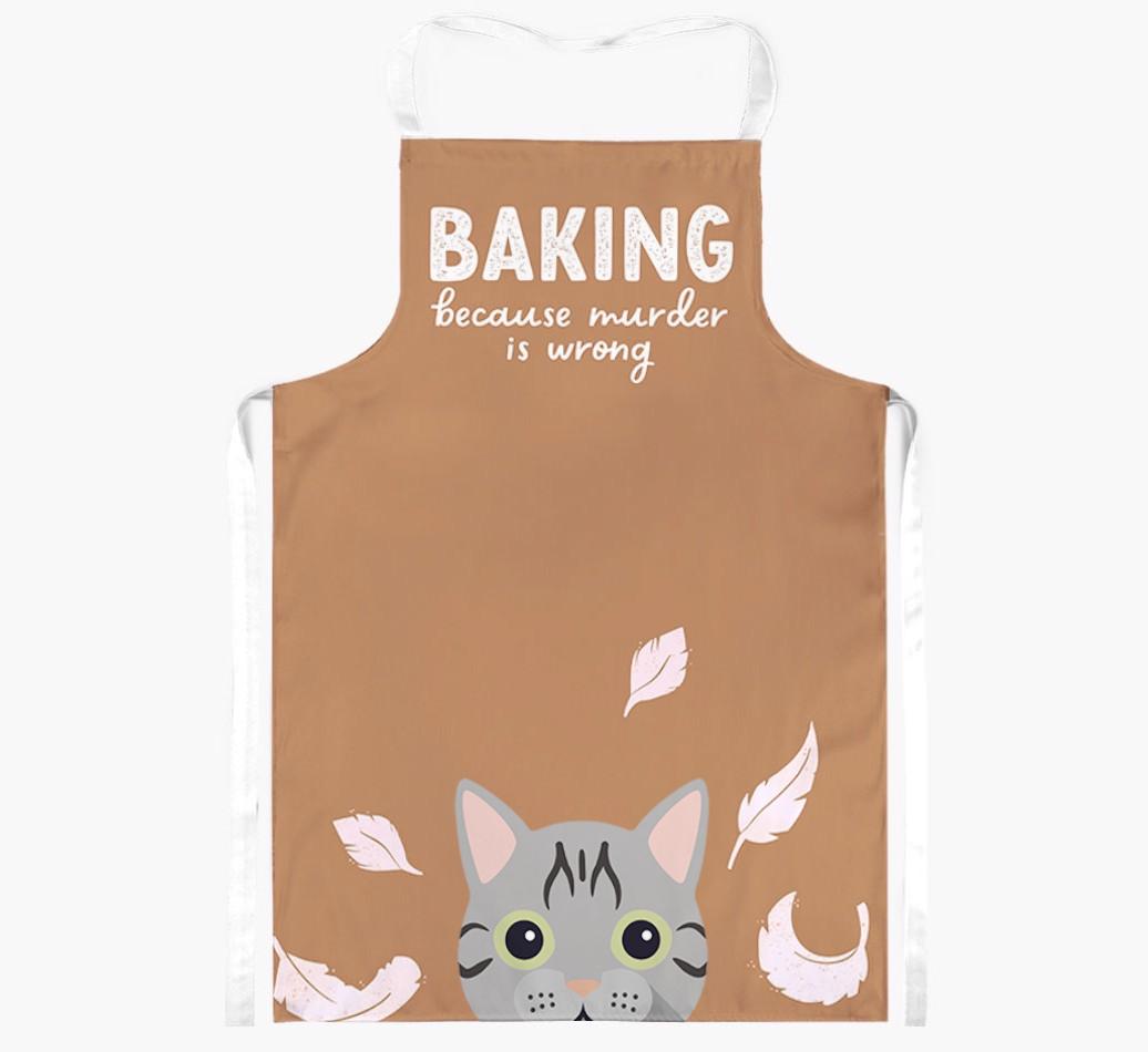 Baking Because Murder is Wrong: Personalized {breedShortName} Apron