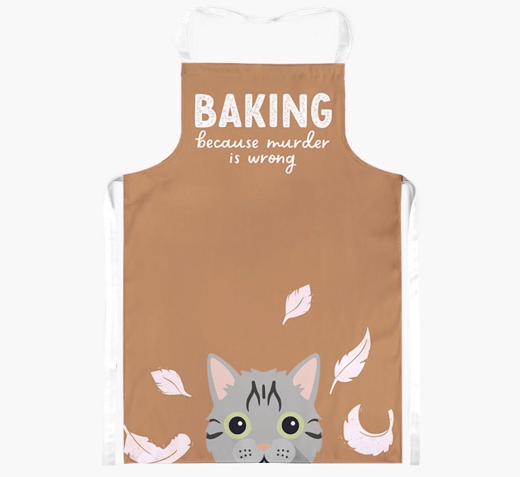 Baking Because Murder is Wrong: Personalized {breedShortName} Apron