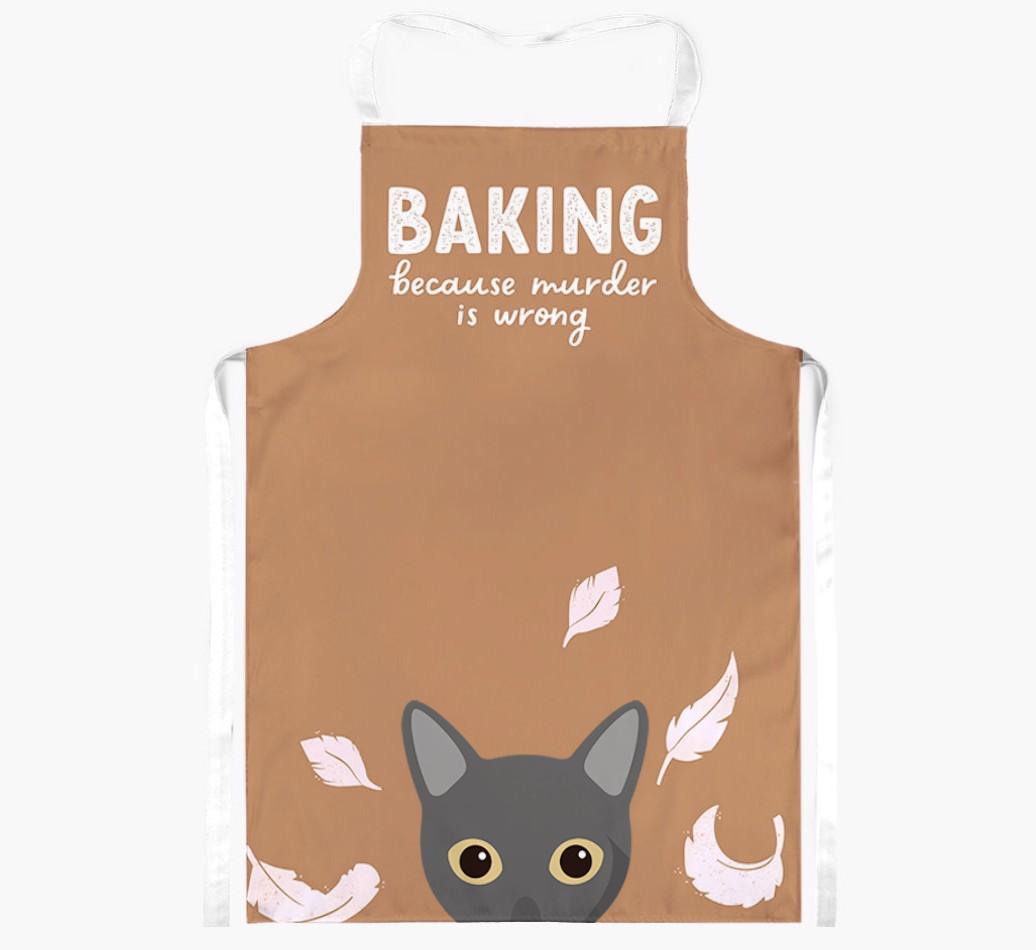Baking Because Murder is Wrong: Personalized {breedShortName} Apron