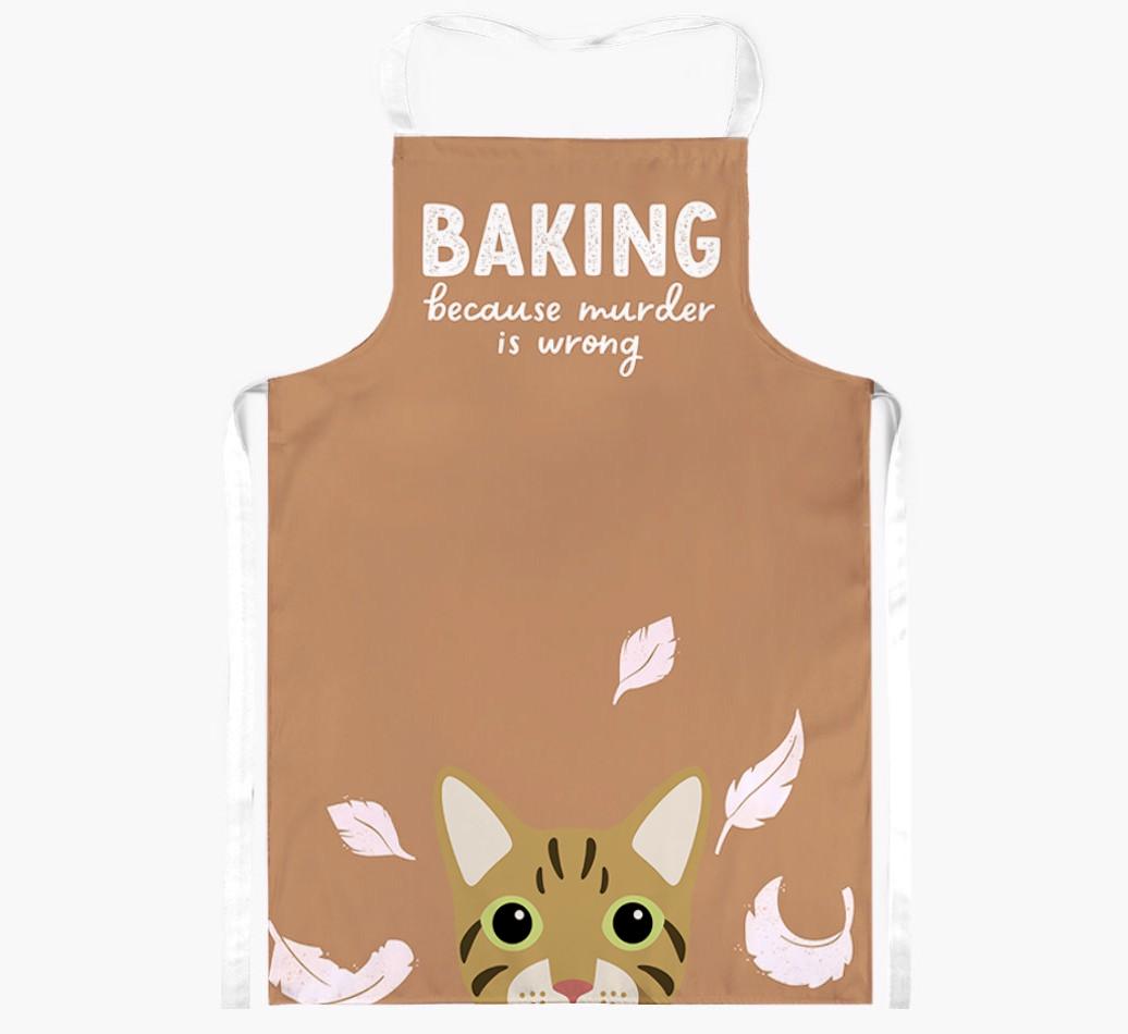 Baking Because Murder is Wrong: Personalized {breedShortName} Apron