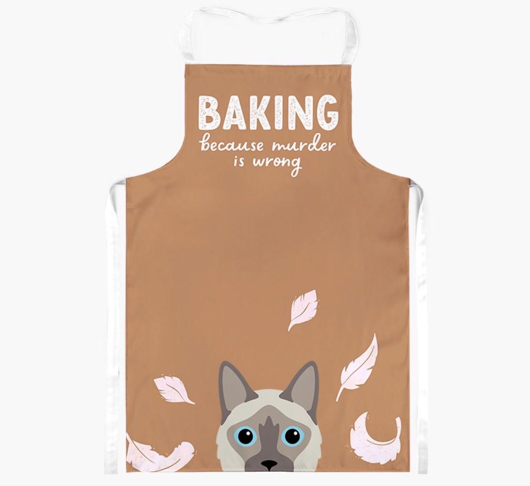 Baking Because Murder is Wrong: Personalized {breedShortName} Apron