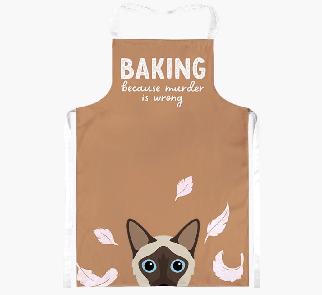 Baking Because Murder is Wrong: Personalized {breedShortName} Apron