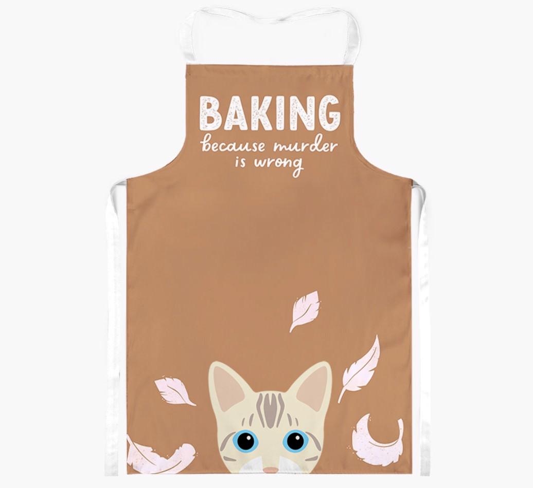 Baking Because Murder is Wrong: Personalized {breedShortName} Apron