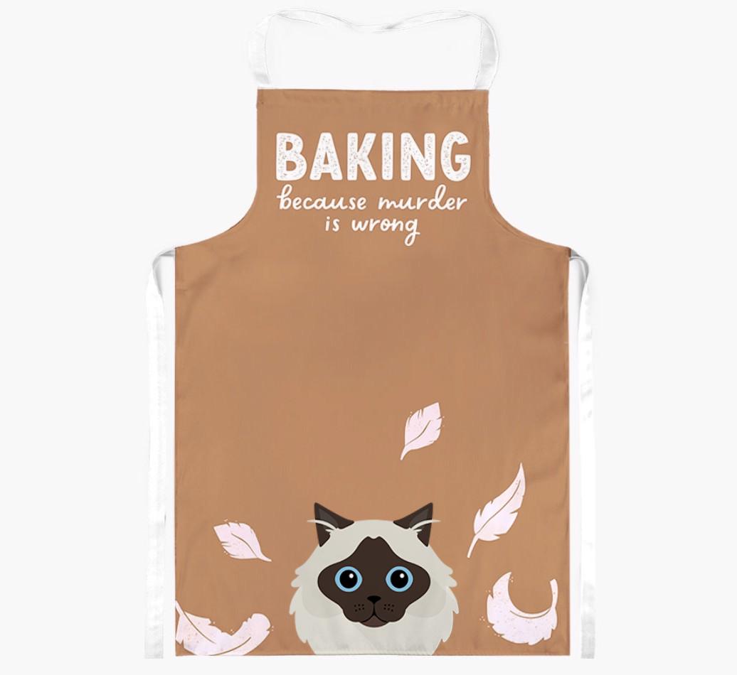 Baking Because Murder is Wrong: Personalized {breedShortName} Apron
