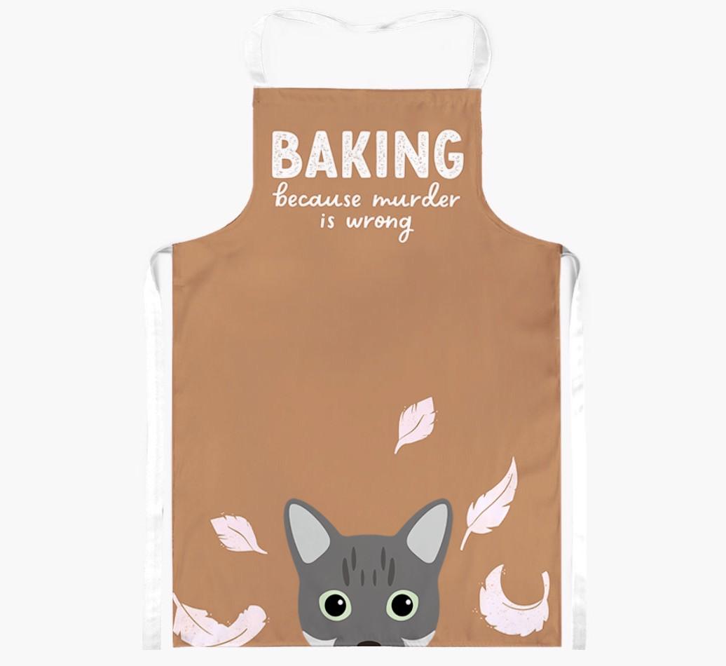 Baking Because Murder is Wrong: Personalized {breedShortName} Apron