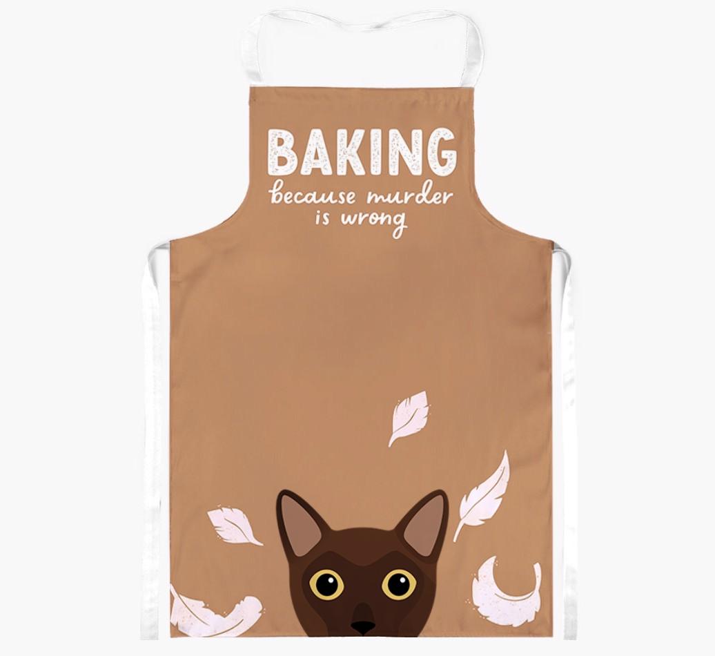 Baking Because Murder is Wrong: Personalized {breedShortName} Apron