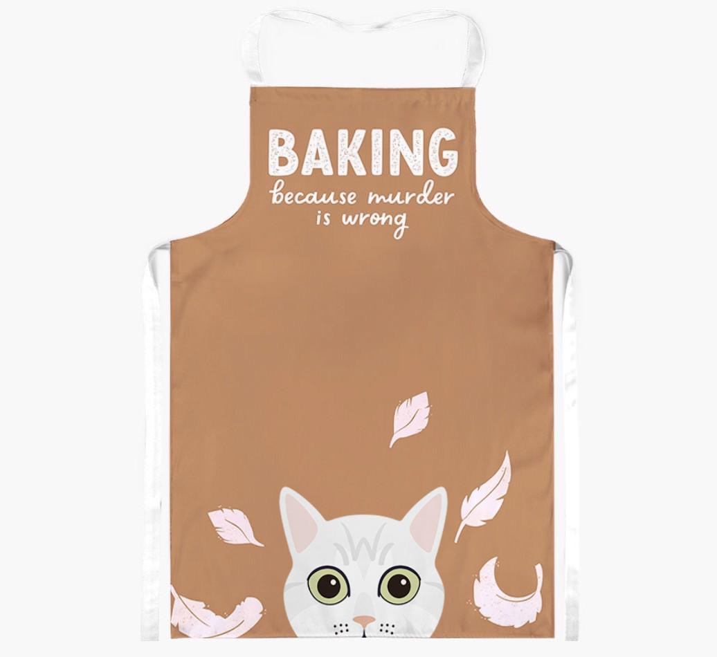 Baking Because Murder is Wrong: Personalized {breedShortName} Apron