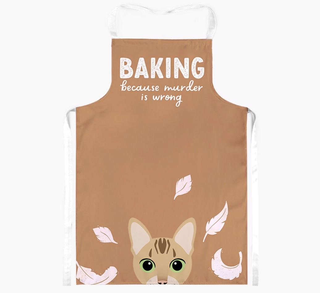 Baking Because Murder is Wrong: Personalized {breedShortName} Apron
