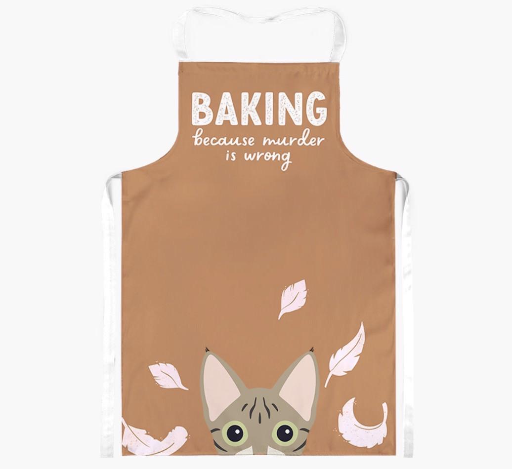 Baking Because Murder is Wrong: Personalized {breedShortName} Apron