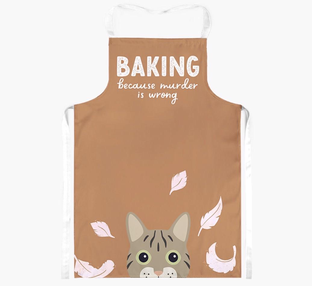 Baking Because Murder is Wrong: Personalized {breedShortName} Apron