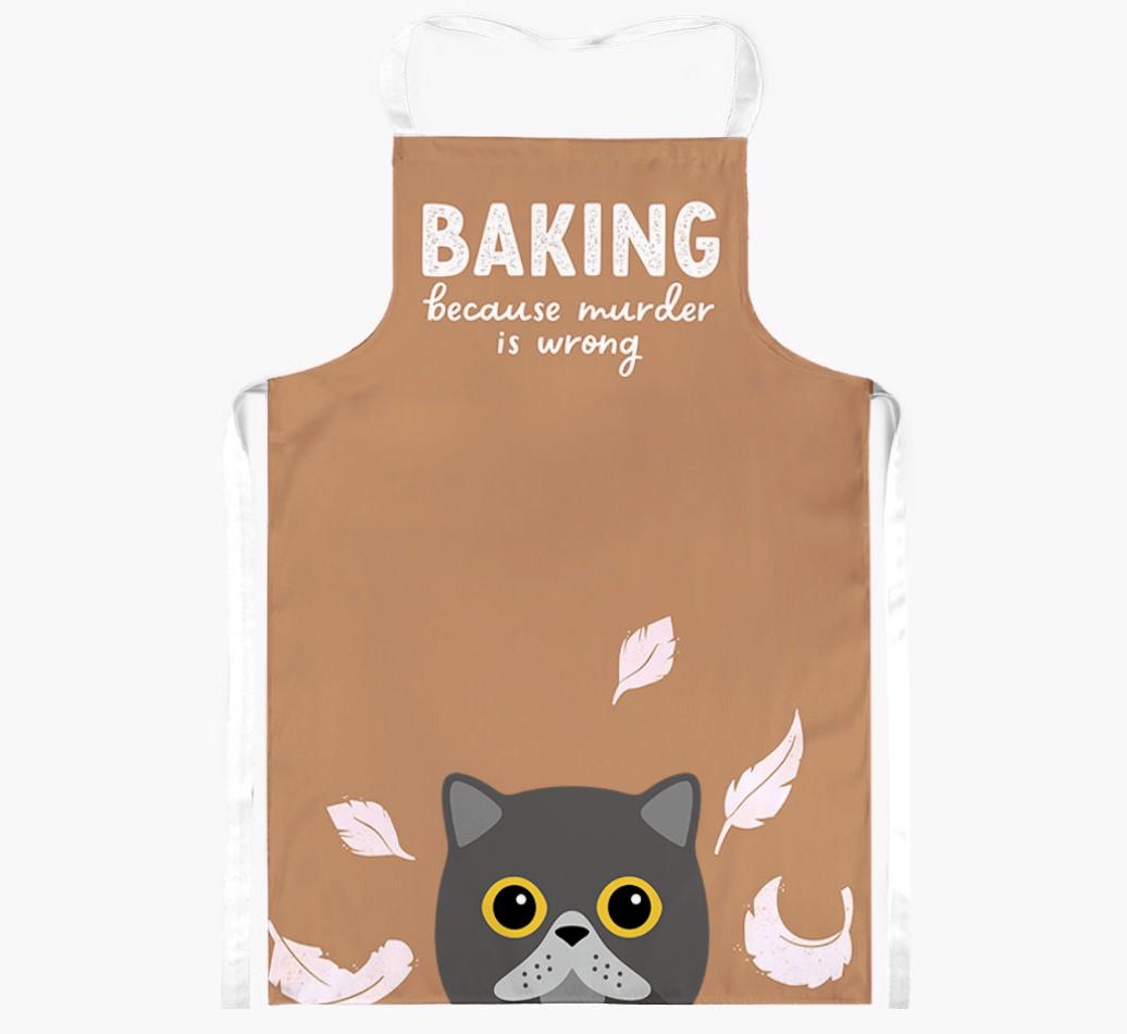 Baking Because Murder is Wrong: Personalized {breedShortName} Apron
