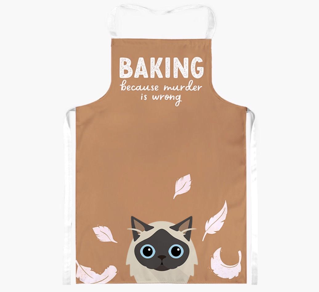 Baking Because Murder is Wrong: Personalized {breedShortName} Apron