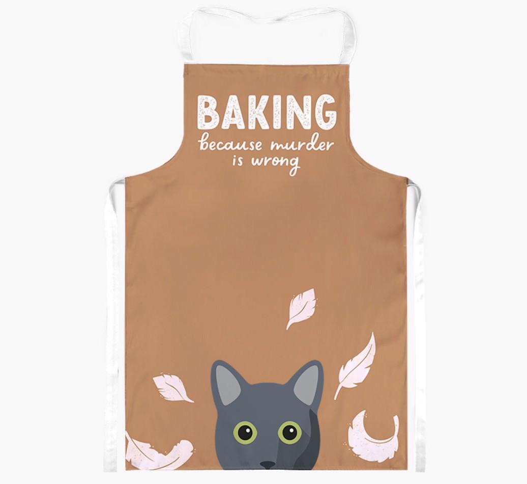 Baking Because Murder is Wrong: Personalized {breedShortName} Apron