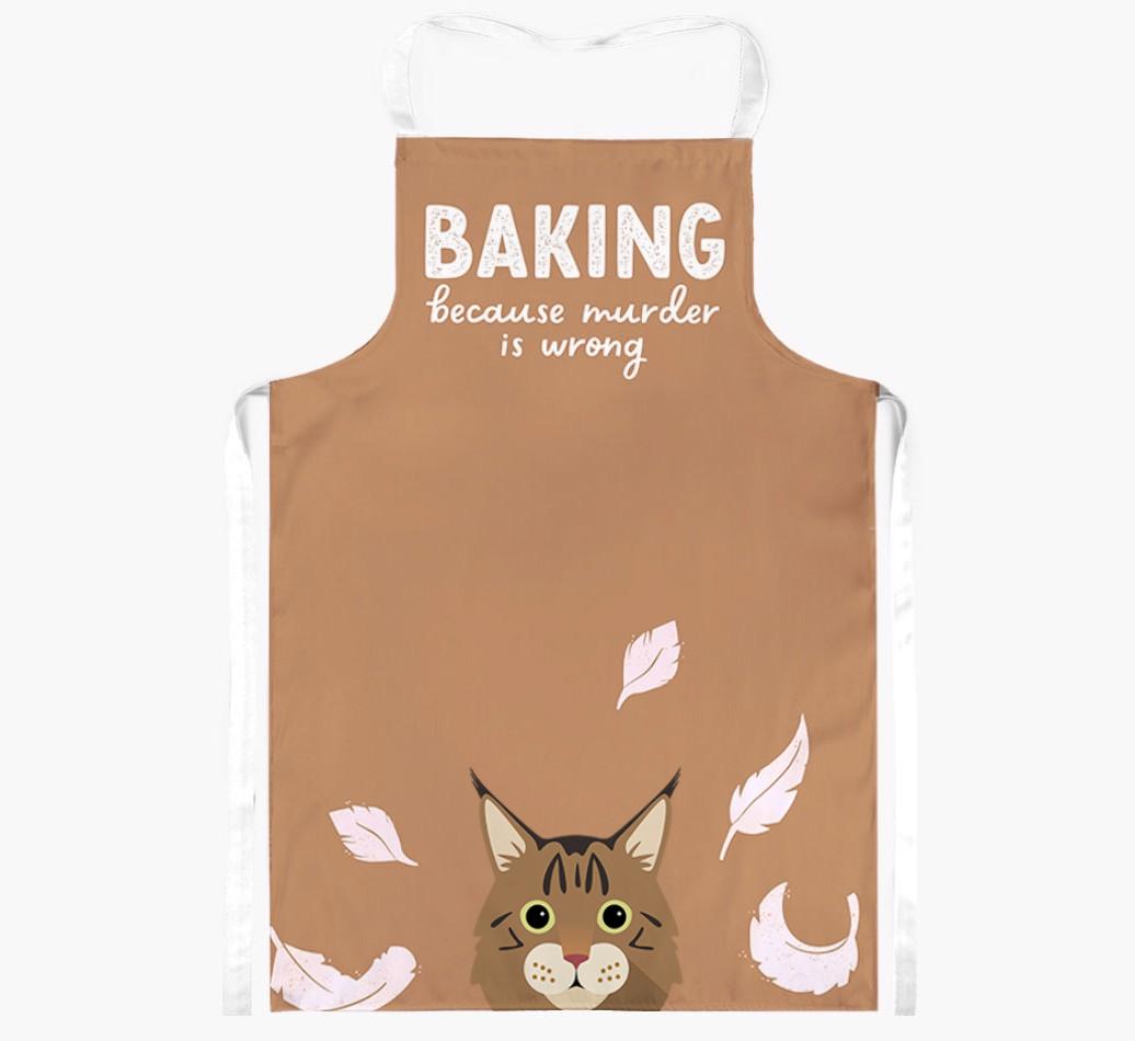 Baking Because Murder is Wrong: Personalized {breedShortName} Apron