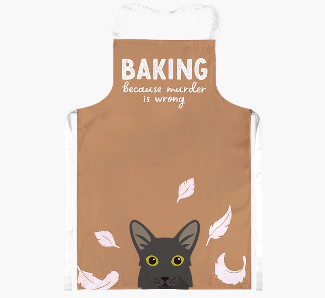 Baking Because Murder is Wrong: Personalized {breedShortName} Apron