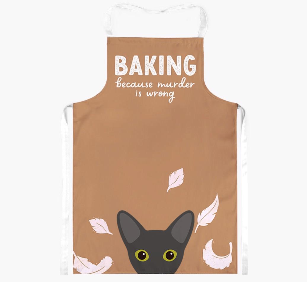 Baking Because Murder is Wrong: Personalized {breedShortName} Apron