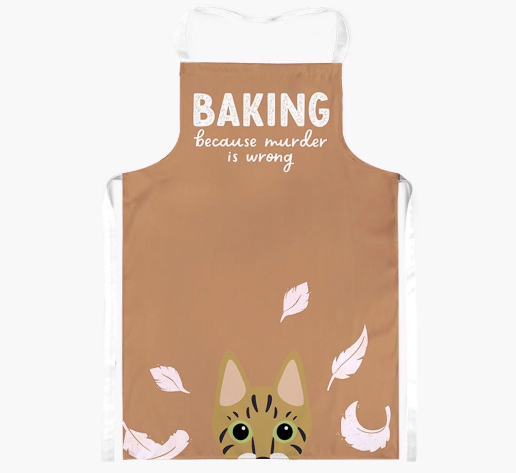Baking Because Murder is Wrong: Personalized {breedShortName} Apron