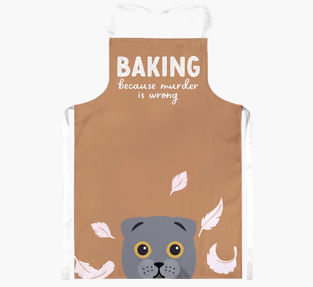 Baking Because Murder is Wrong: Personalized {breedShortName} Apron