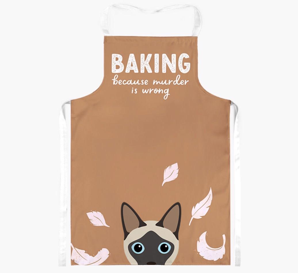 Baking Because Murder is Wrong: Personalized {breedShortName} Apron