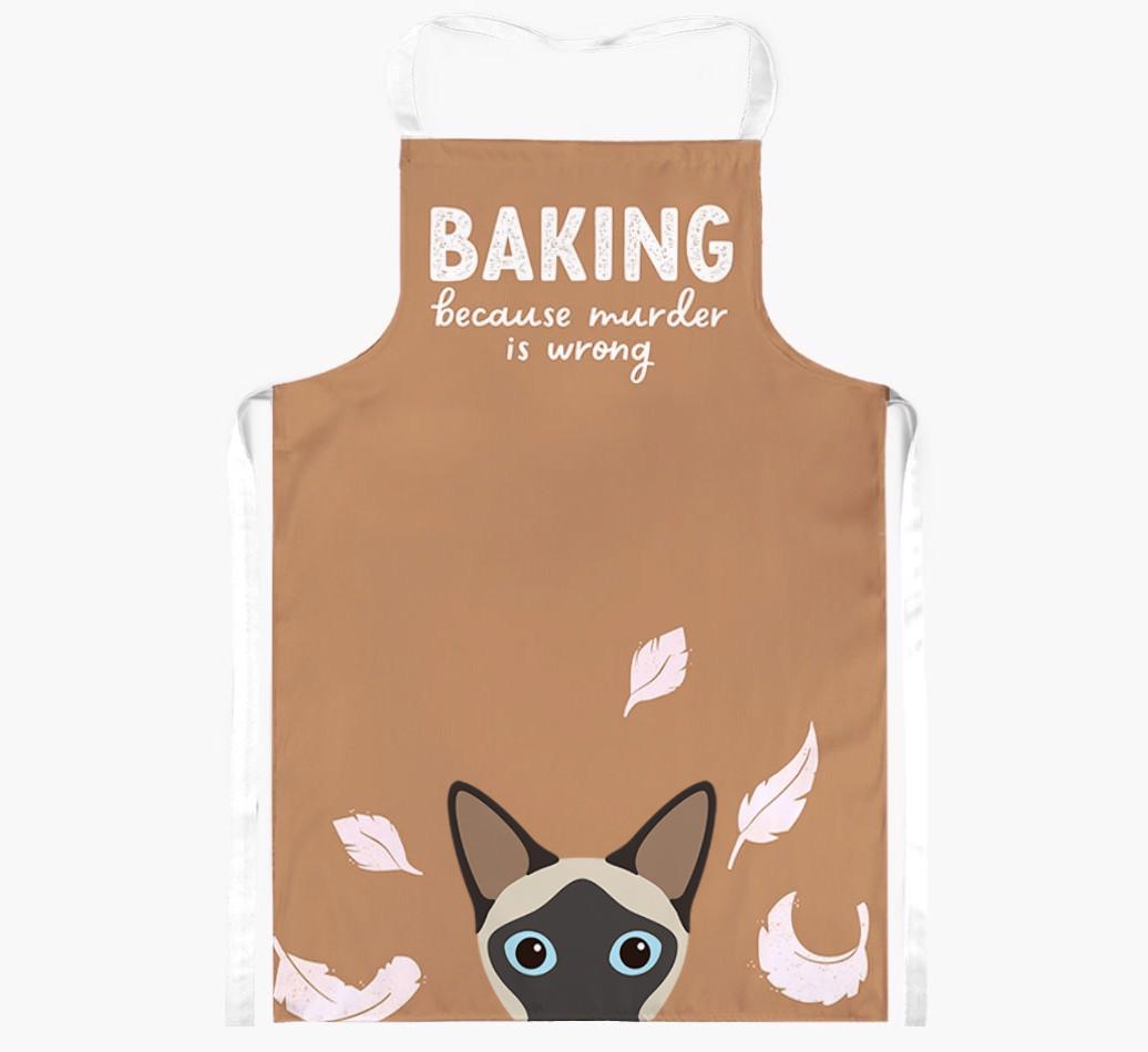 Baking Because Murder is Wrong: Personalized {breedShortName} Apron
