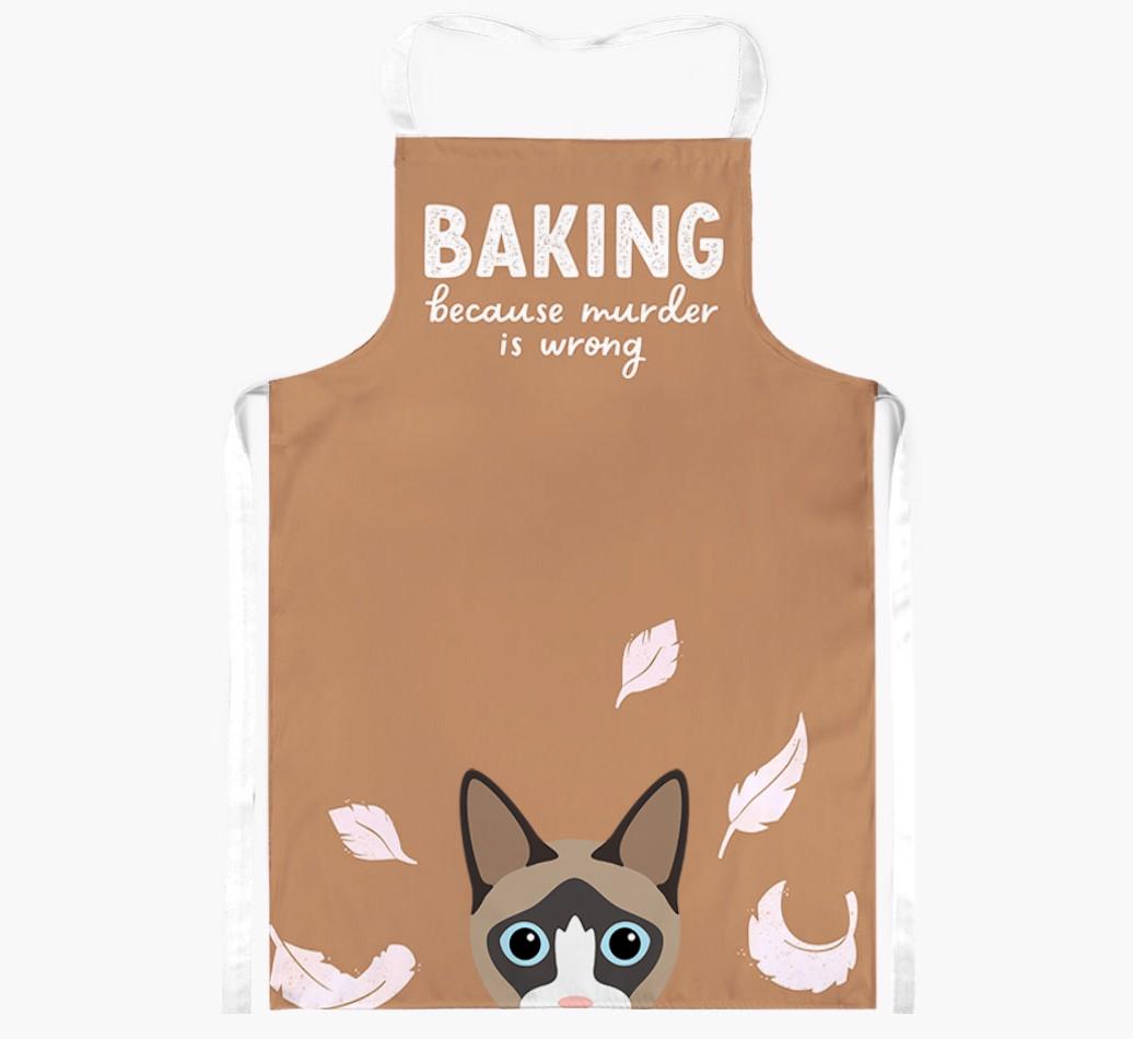 Baking Because Murder is Wrong: Personalized {breedShortName} Apron
