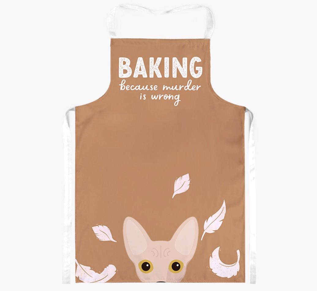 Baking Because Murder is Wrong: Personalized {breedShortName} Apron