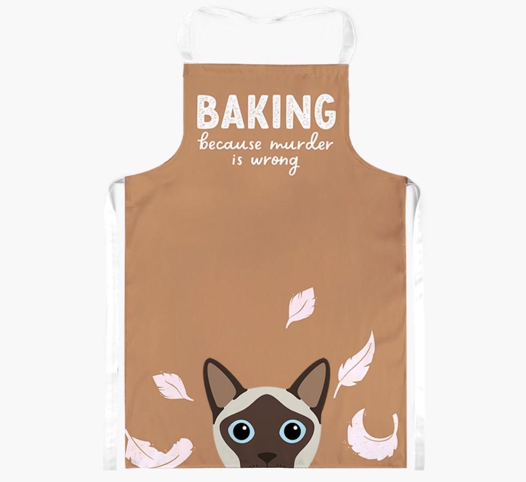 Baking Because Murder is Wrong: Personalized {breedShortName} Apron