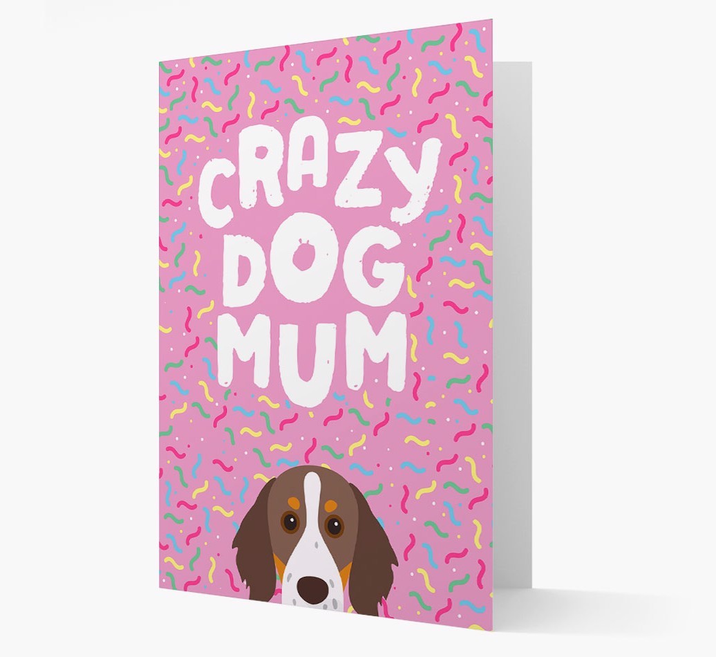 'Crazy Dog Mum' - Personalised {breedFullName} Card