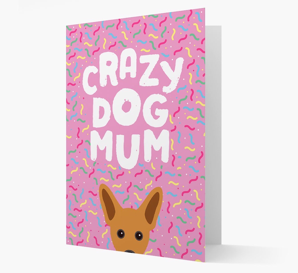 'Crazy Dog Mum' - Personalised {breedFullName} Card