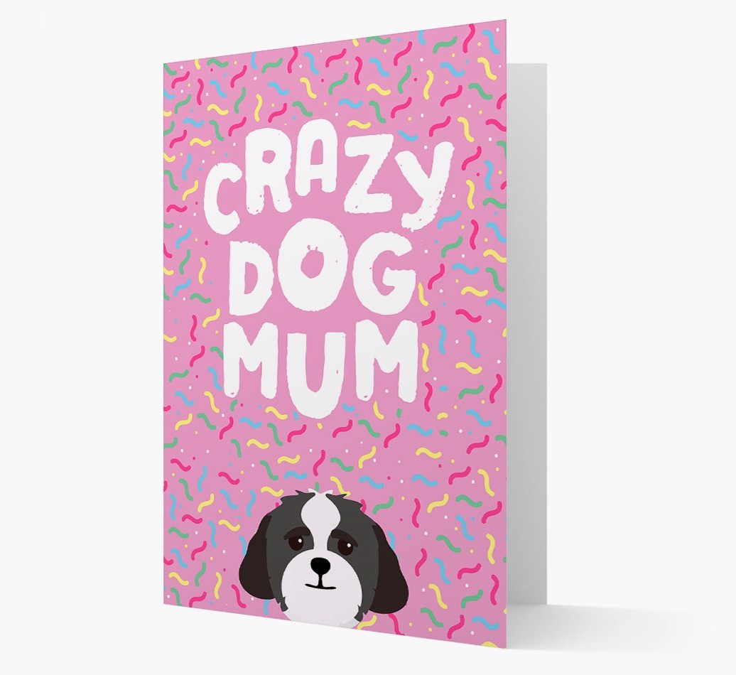 'Crazy Dog Mum' - Personalised {breedFullName} Card