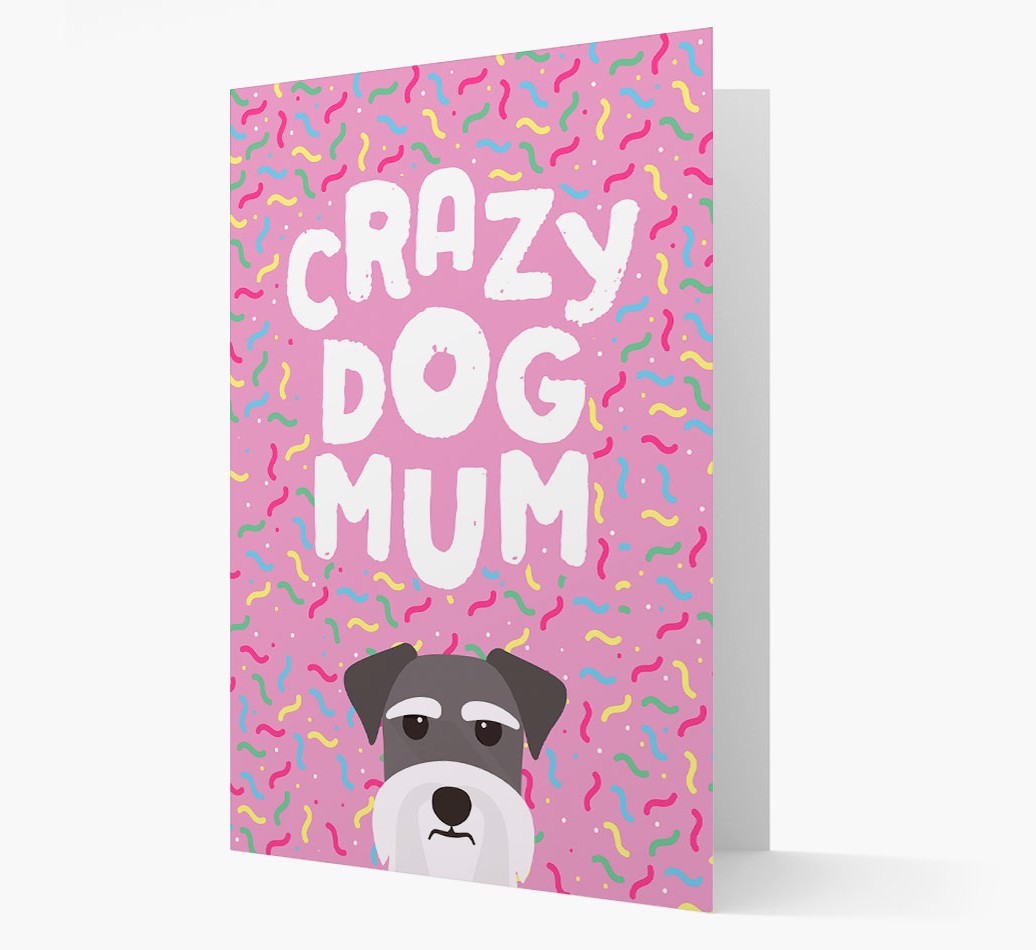 'Crazy Dog Mum' - Personalised {breedFullName} Card