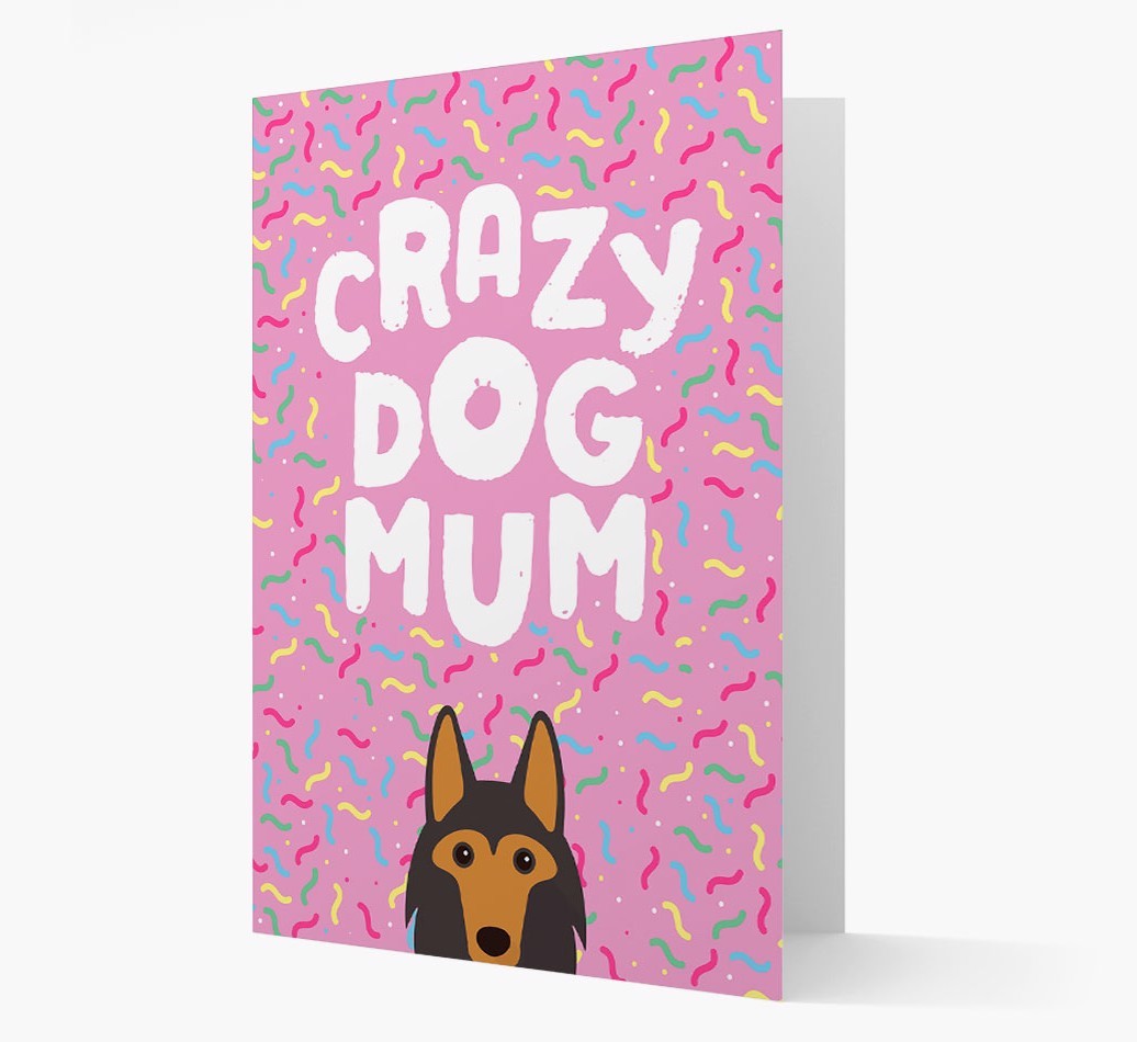 'Crazy Dog Mum' - Personalised {breedFullName} Card