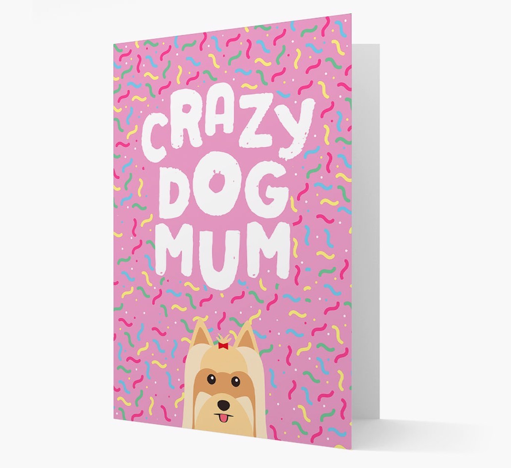 'Crazy Dog Mum' - Personalised {breedFullName} Card