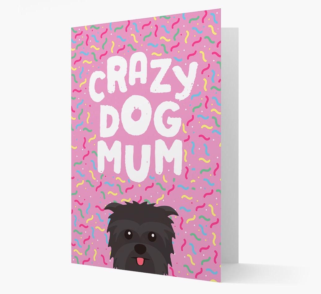 'Crazy Dog Mum' - Personalised {breedFullName} Card