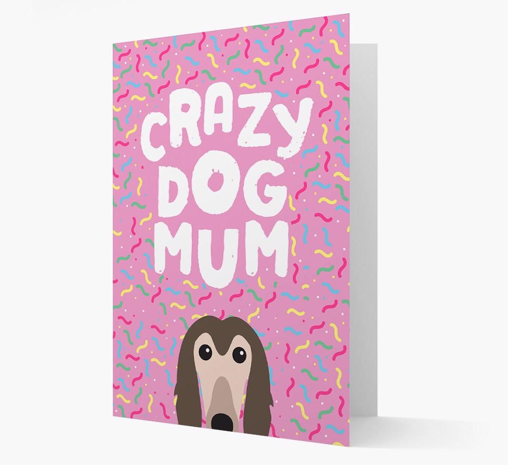 'Crazy Dog Mum' - Personalised {breedFullName} Card