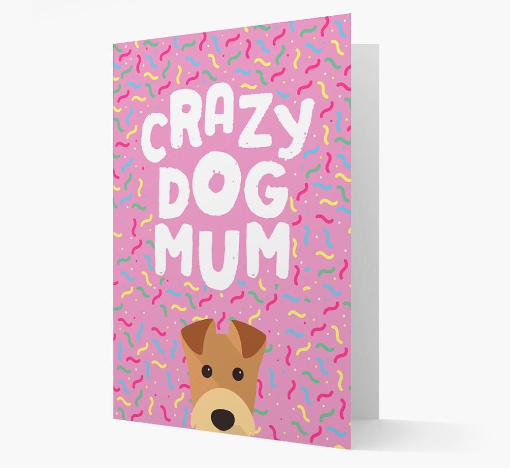'Crazy Dog Mum' - Personalised {breedFullName} Card