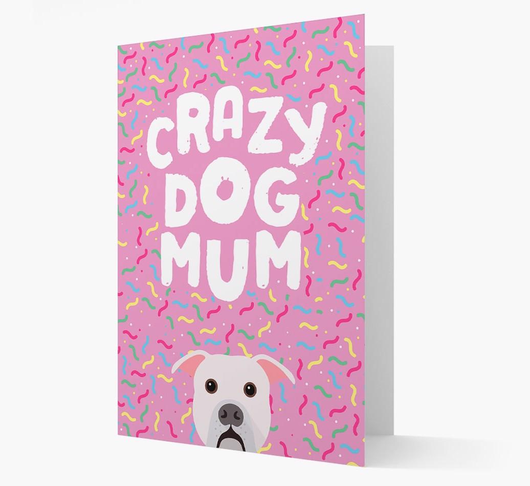 'Crazy Dog Mum' - Personalised {breedFullName} Card