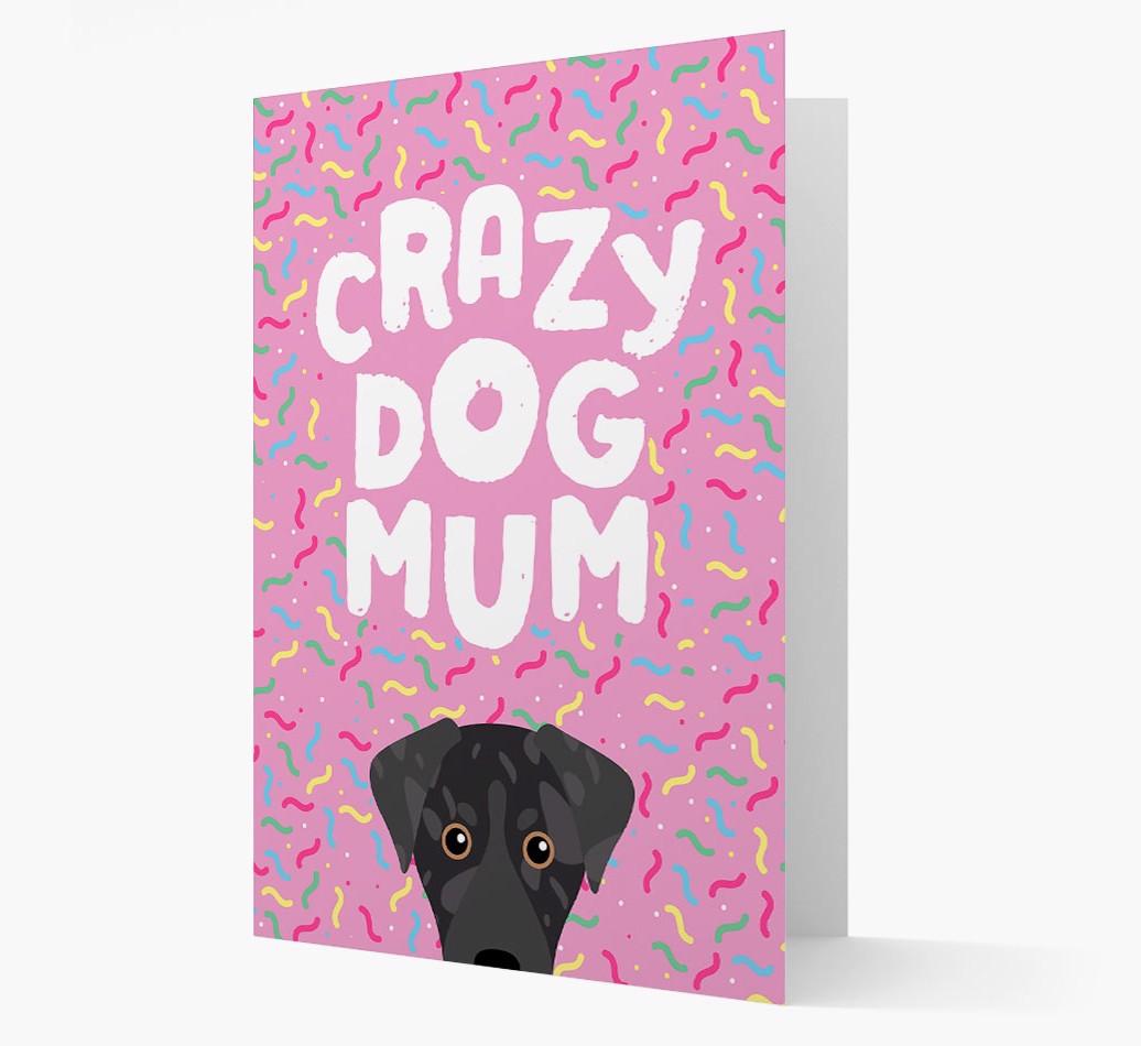 'Crazy Dog Mum' - Personalised {breedFullName} Card