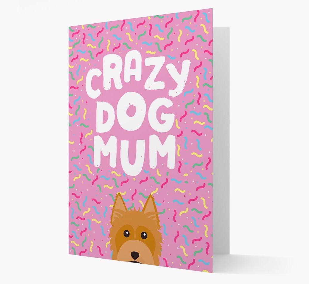 'Crazy Dog Mum' - Personalised {breedFullName} Card