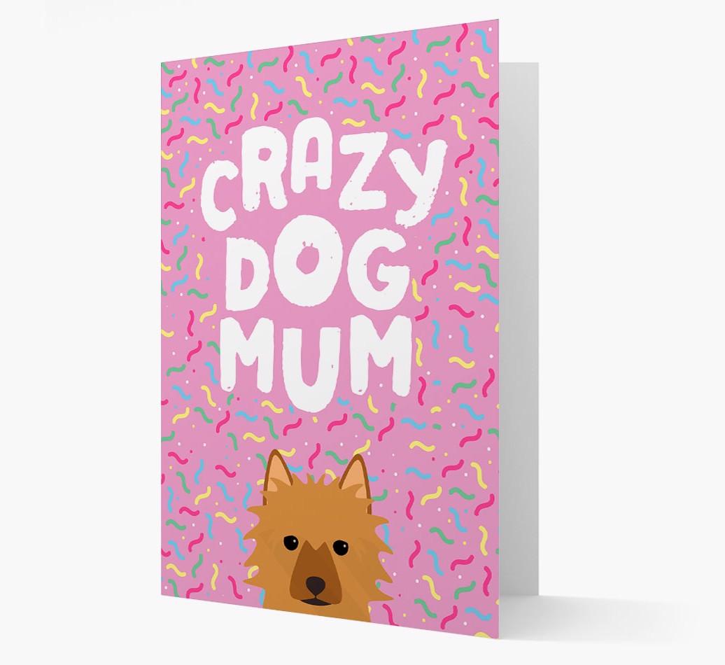'Crazy Dog Mum' - Personalised {breedFullName} Card