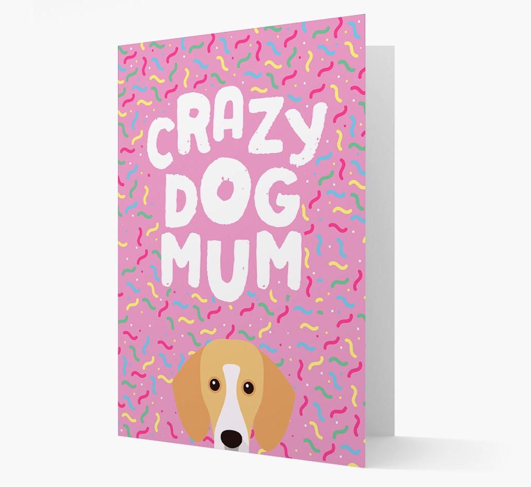 'Crazy Dog Mum' - Personalised {breedFullName} Card