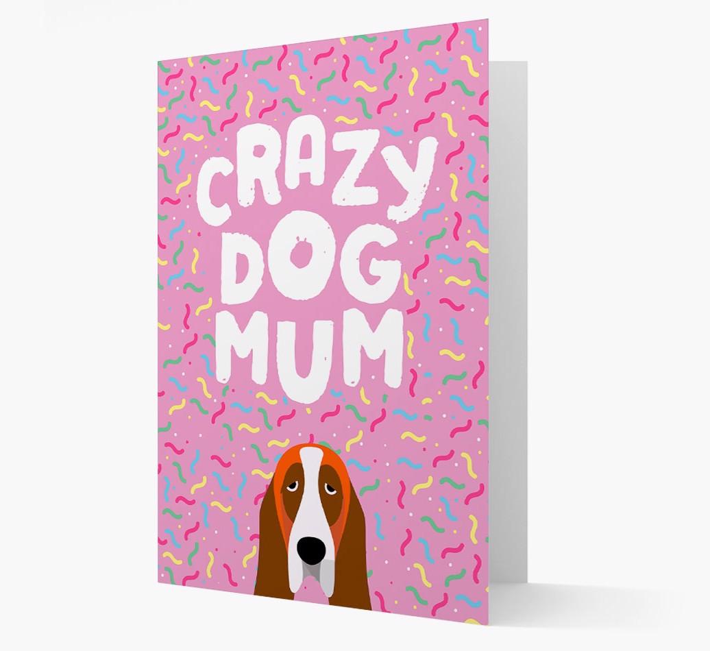 'Crazy Dog Mum' - Personalised {breedFullName} Card