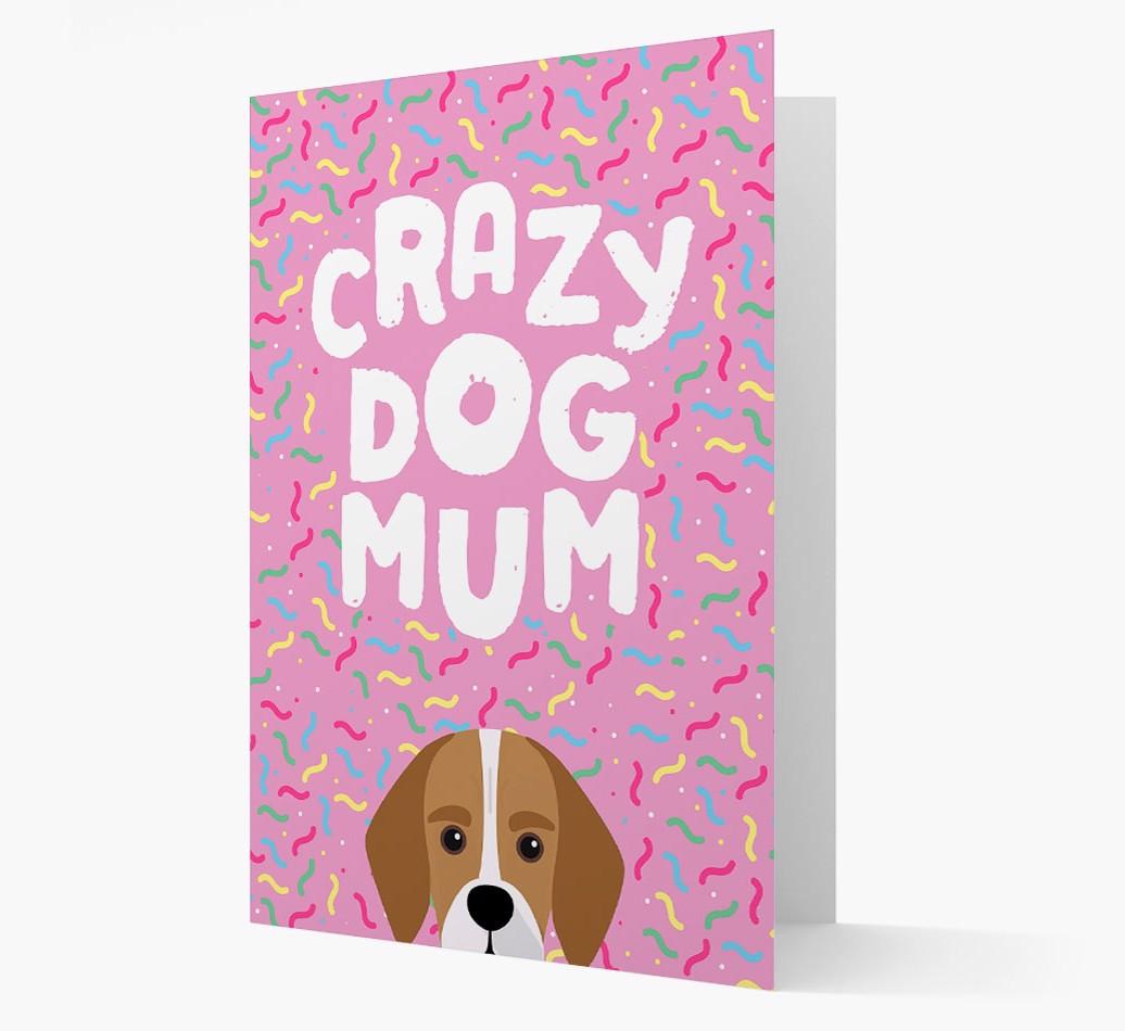 'Crazy Dog Mum' - Personalised {breedFullName} Card