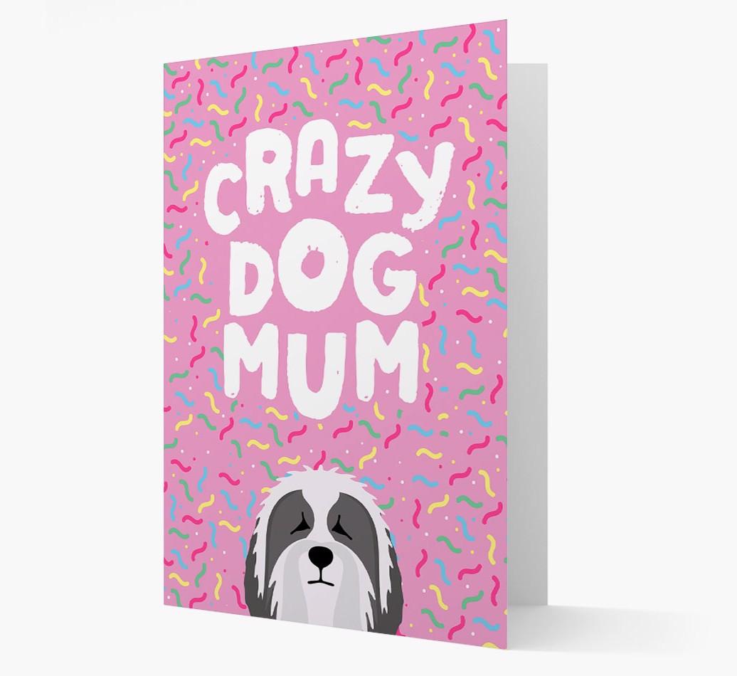 'Crazy Dog Mum' - Personalised {breedFullName} Card